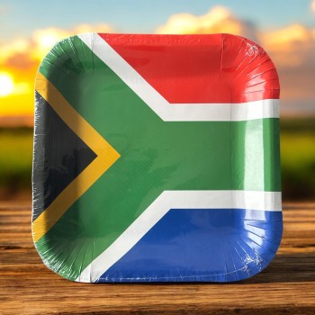 SA FLAG Paper Plate ( Pack...