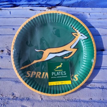 Springboks Paper Plates...