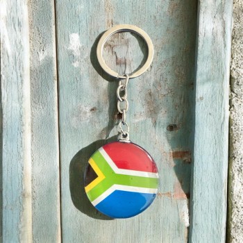 SA Flag Round Keyring