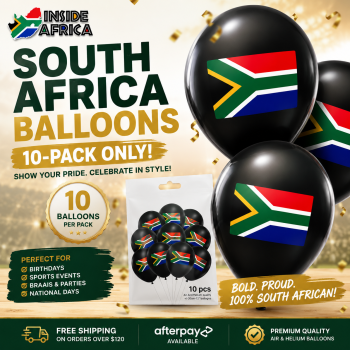 South African Flag Black...