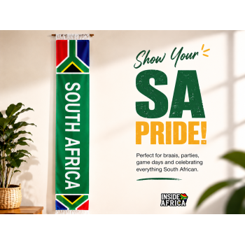South Africa with Flag...
